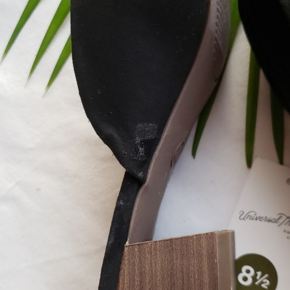 Women's Low Vamp Kitten Heeled Mules- black - Picture 6 of 6